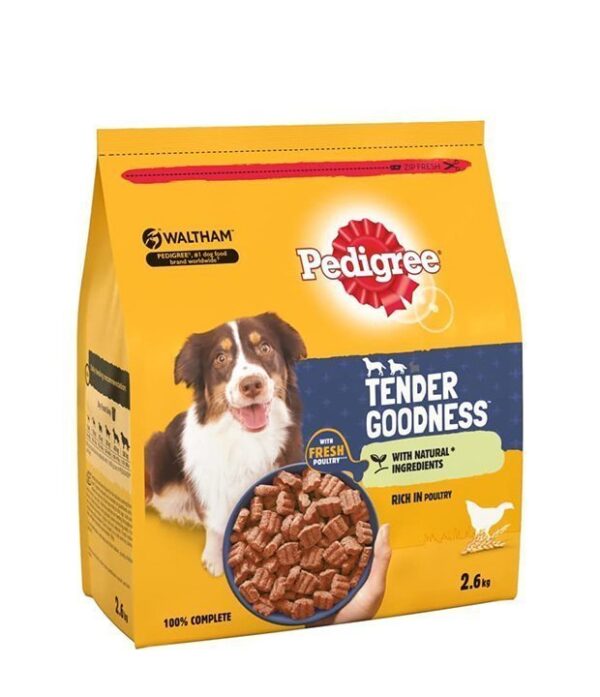 PEDIGREE TENDER GOODNESS Adult Medium/ Large Dry Dog Food with Poultry 2.6kg