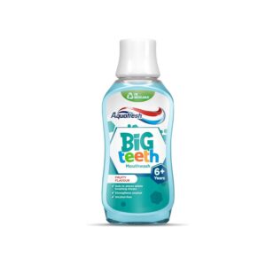 Aquafresh Mouthwash for Kids, Big Teeth Mouthwash for Children 6-8 Years, Fruity Flavour, 300 ml