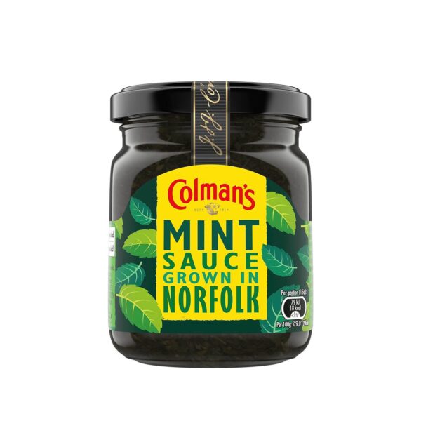Colman's Mint Sauce made with Norfolk grown mint the perfect condiment for roast lamb 165 g