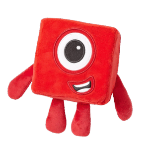 Learning Resources HM94553-UK One, Numberblocks Plush Girls & Boys, Soft Toys for Toddlers 1-3, Red