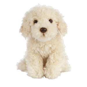 Living Nature Labradoodle, Realistic Soft Cuddly Dog Toy, Naturli Eco-Friendly Plush, 25cm