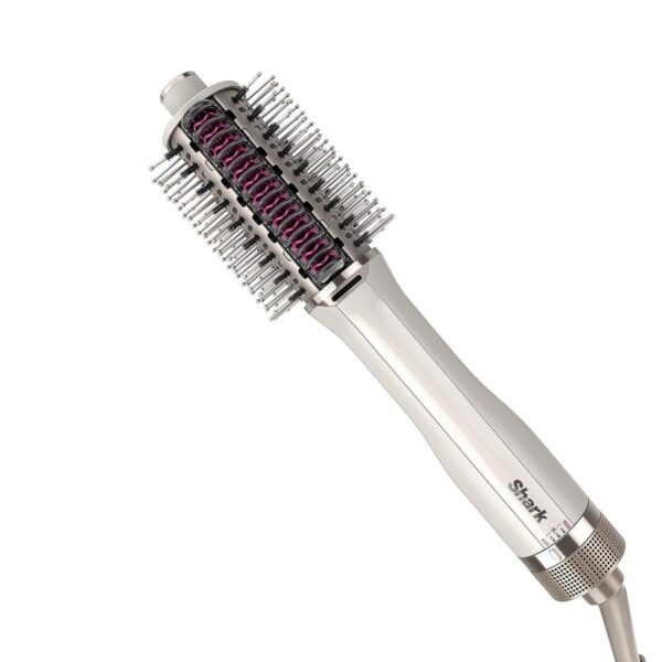 Shark SmoothStyle Heated Brush and Comb, Wet & Dry Modes, Smoothing Hot Air Brush with 3 Temperatures, Soft & Voluminous Finish for All Hair Types, Silk HT202UK
