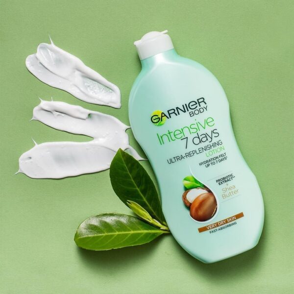 Garnier Intensive 7 Days Shea Butter Body Lotion Dry Skin, with glycerin - 400 ml - Image 3