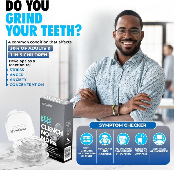 TheSleepGuard [Mens] Mouth Guard for Teeth Grinding [Pack of 4, Large] - Image 3