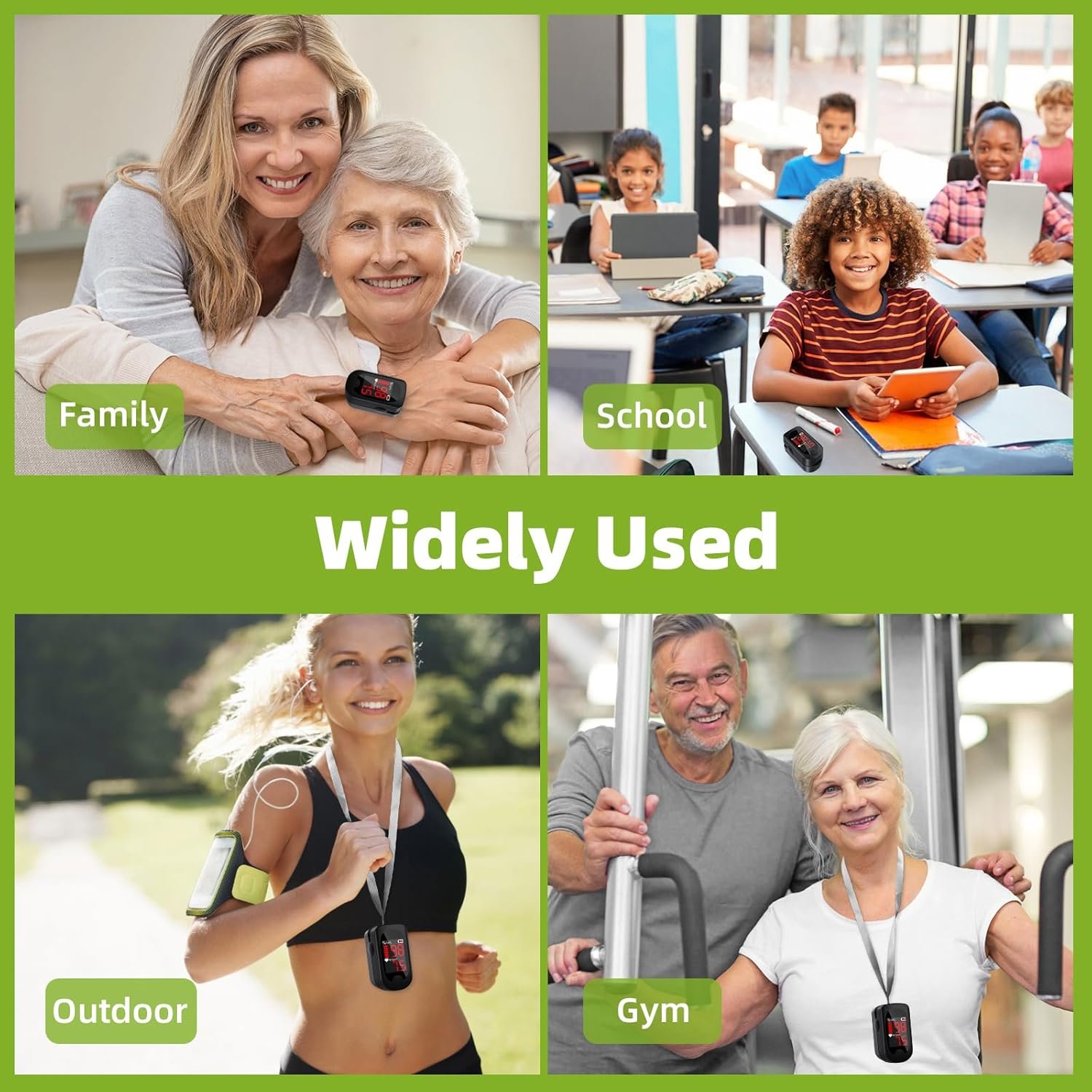 Metene Pulse Oximeter Fingertip, Blood Oxygen Saturation Monitor, Heart Rate Monitor and SpO2 Levels, Portable Pulse Oximeter with Case - Image 5