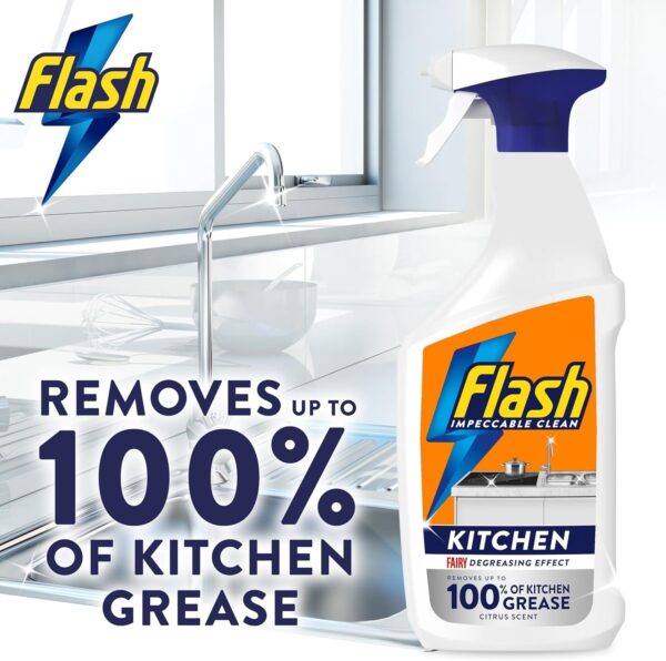 Flash Kitchen Degreaser Cleaning Spray 800ml x 10 - Image 2