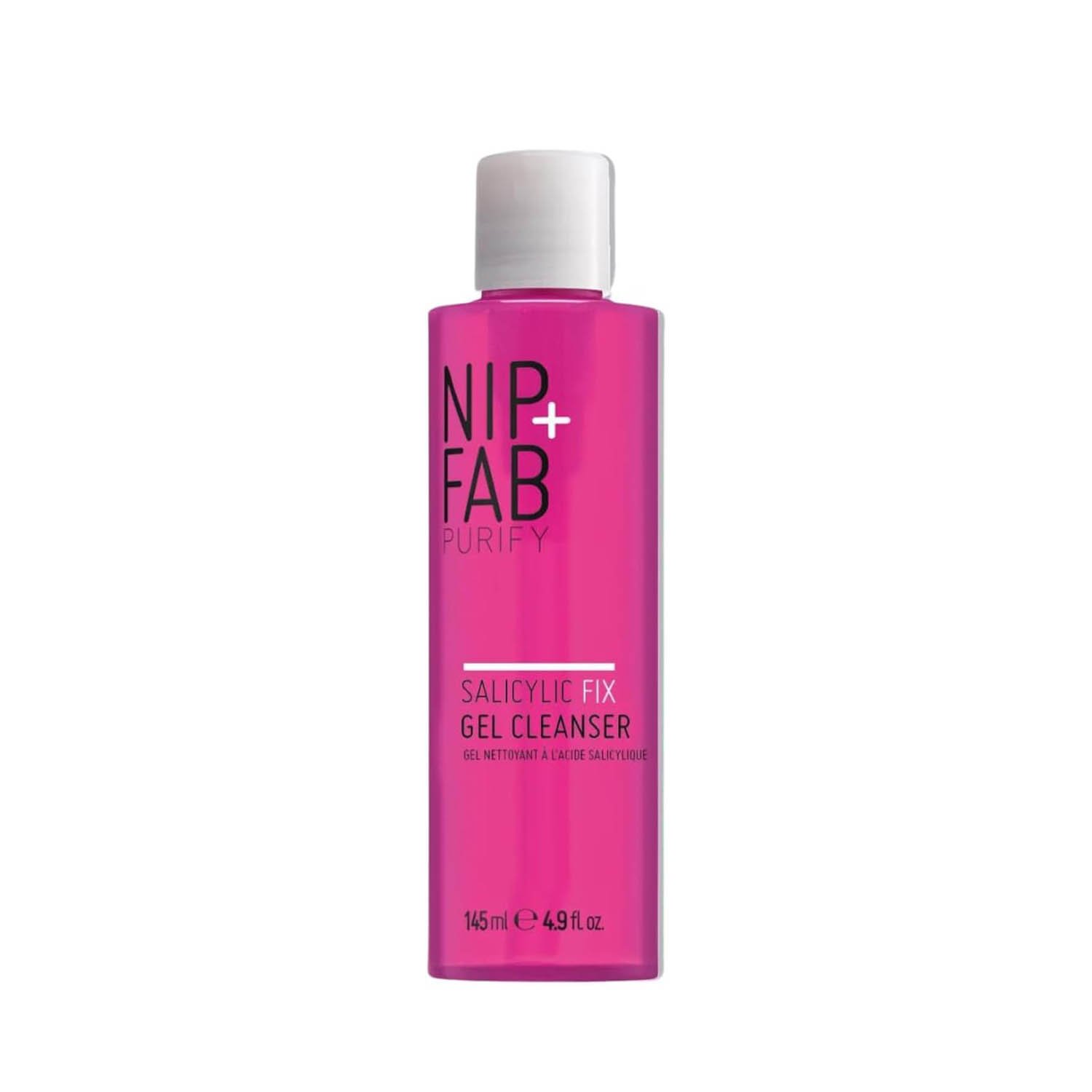 Nip + Fab Salicylic Fix Gel Face Cleanser with Niacinamide, Hydrating BHA Facial Cleansing Face Wash, 145 ml