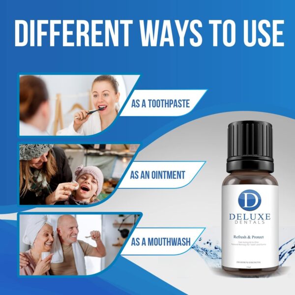 Deluxe Dentals Gum Health Treatment for Adults - Clove Oil for Toothache - 15ml - Image 5