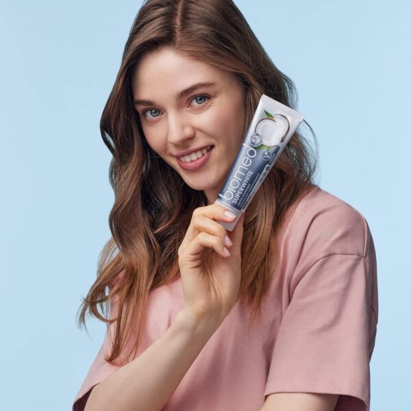 Biomed Superwhite 97% Natural Whitening Toothpaste, Coconut Flavour, Vegan, SLES Free 100g - Image 4