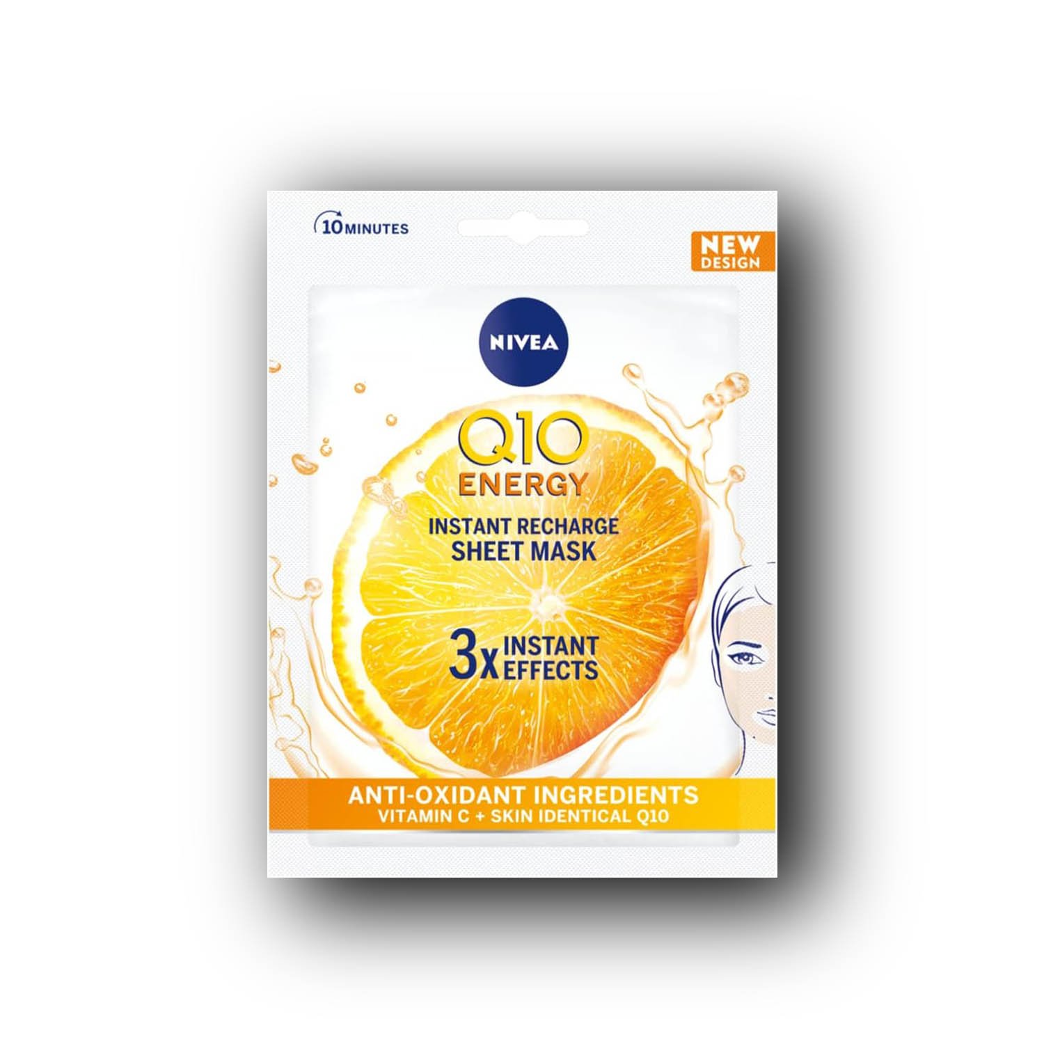 NIVEA Q10 + C Power Anti-Wrinkle + Energy Sheet Mask (1 Piece),