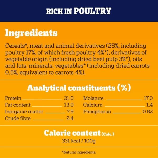 PEDIGREE TENDER GOODNESS Adult Medium/ Large Dry Dog Food with Poultry 2.6kg - Image 6