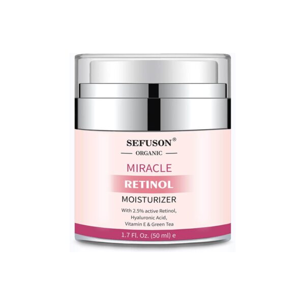 Retinol Moisturizer Cream,For Face&Eye Area Anti Aging Wrinkles & Acne & Fine Lines - With 2.5% Active Retinol (50Milliliter)
