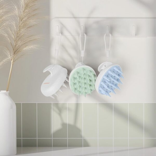 AIMIKE Scalp Massager Shampoo Brush, Scalp Exfoliator with Silicone Bristles for Dandruff Removal - Image 4