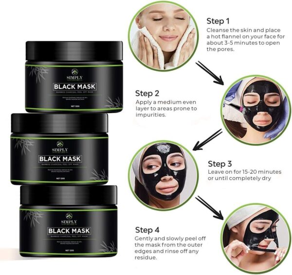 Peel Off Face Masks - Blackhead Remover Mask - Charcoal Face Mask - Face Masks Beauty Peel Off - Face Masks Skincare - Image 4