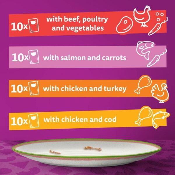 Whiskas Tasty Mix 1+Chef´s Choice in Gravy 40 x 85 g Pouches, Adult Cat Food - Image 5